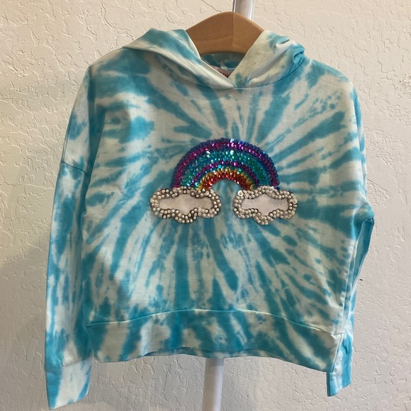 Heaven Girl Tie-Dye Kids Hoodie with Rainbow Design